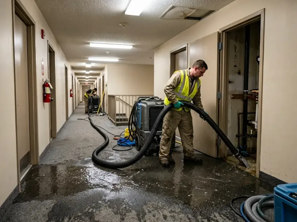 multi-unit-apartment-hallway-f-005 — frequently asked questions, Emergency Burst Pipe Water Extraction & Removal in West Yar…